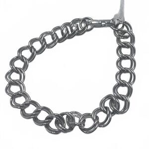 Balfour Sterling Sterling Silver Open/Double Link 7" Fine Scissor Clasp Bracelet